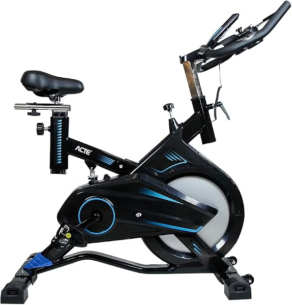 Acte, Bicicleta para Spinning Pro Roda Livre Freio Mecânico 13Kg - Preto e Azul
