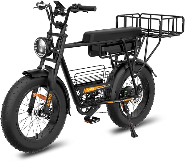 BEMMY Bicicleta Elétrica para Adultos, Pneu Largo 20x4, 1000W e 90NM, 7 Velocidades, Bateria 48V, até 50 km/h (Loja Autorizada Bemmy-BR)