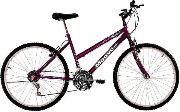 Bicicleta Aro 26 Feminina Adulto 18 Marchas Violeta Roxa