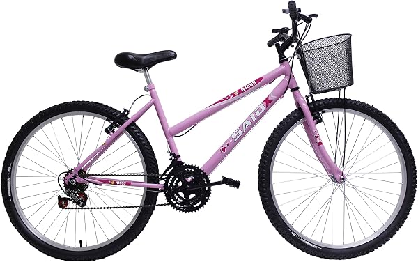 Bicicleta Aro 26 Feminina De Passeio 18 Marchas Saidx (Rosa)
