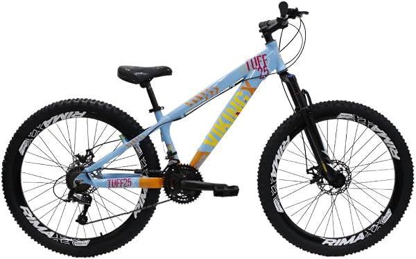 Bicicleta Aro 26 VikingX Tuff X25 21 Velocidades, Quadro em Alumínio e Freio a Disco, Freestyle