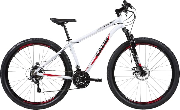 Bicicleta Aro 29 Caloi Vulcan Branco Tam. 15 Câmbio SunRun