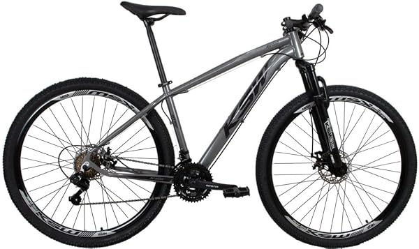 Bicicleta Aro 29 KSW 24v Freio A Disco Câmbios Index Grafite/Preto