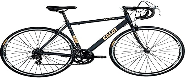 Bicicleta Aro 700 Caloi 10 Preta Alumínio Shimano Tourney 14 Velocidades