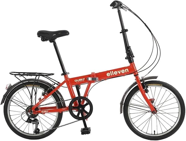 Bicicleta Dobrável em Alumínio Aro 20 6V Dubly Shimano Elleven Vermelha