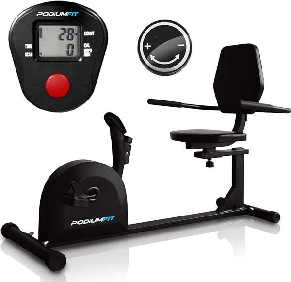 Bicicleta Ergométrica Horizontal Podiumfit H50 Silencios e Compacta