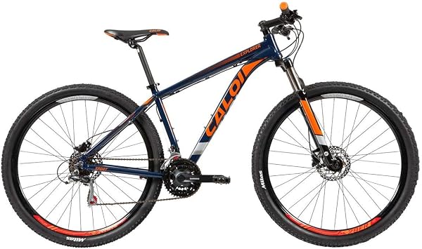 BICICLETA MTB CALOI EXPLORER SPORT 2019 - AZUL E LARANJA