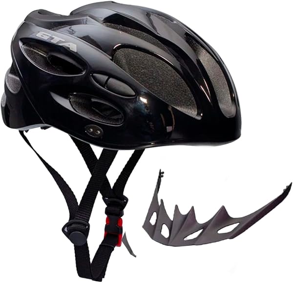 Capacete Bike Pisca Led Ciclismo MTB Leve Preto Original GTA