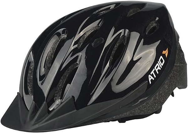 Capacete para Ciclismo MTB Alças Ajustáveis e 19 Entradas de Ar Preto M Bi002, Atrio