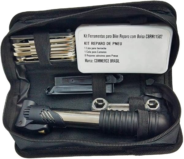 Kit Ferramentas para Bike Reparo com Bolsa Commerce Brasil CBRN11582