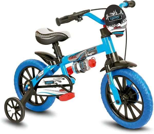 Nathor Bicicleta Infantil Aro 12 PU Veloz Masculino com Rodinhas